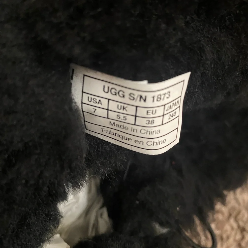UGG Black Winter Boots Tall Slip-On Design